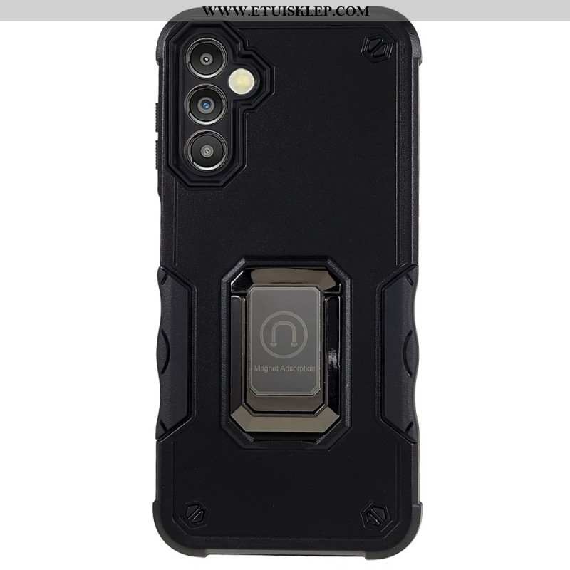 Etui do Samsung Galaxy A14 / A14 5G Wsparcie Pierścienia Z Efektem Metalu